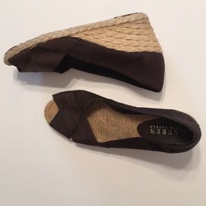 Ralph Lauren Cecilia Rope Wedge Shoes Size 6